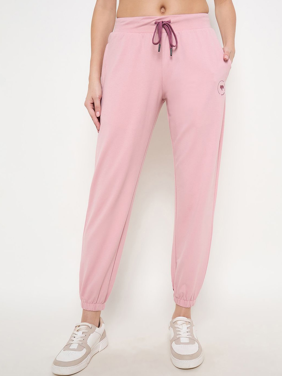 

MADAME M SECRET Women Mid Rise Joggers, Pink