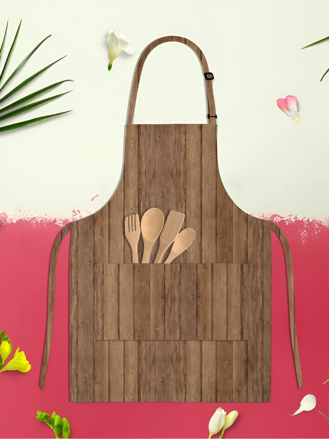 

ArtzFolio Brown Printed Cotton Aprons