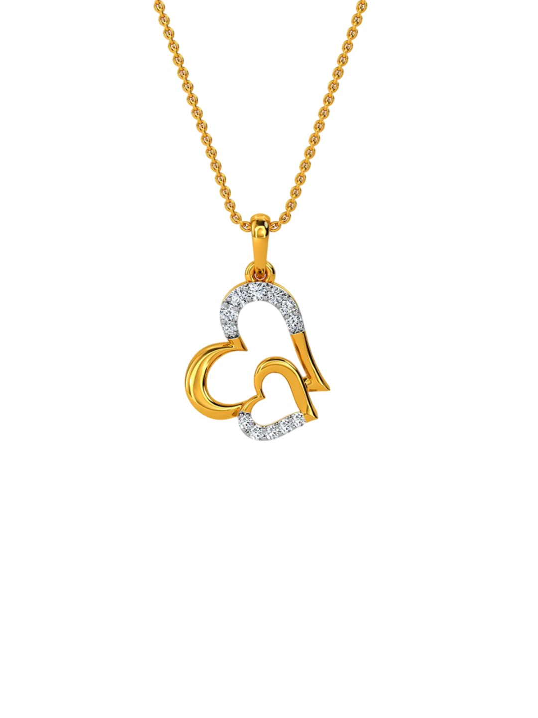 

KISNA DIAMOND AND GOLD JEWELLERY Women 14KT Prisha Diamond Pendent 0.02 Carat