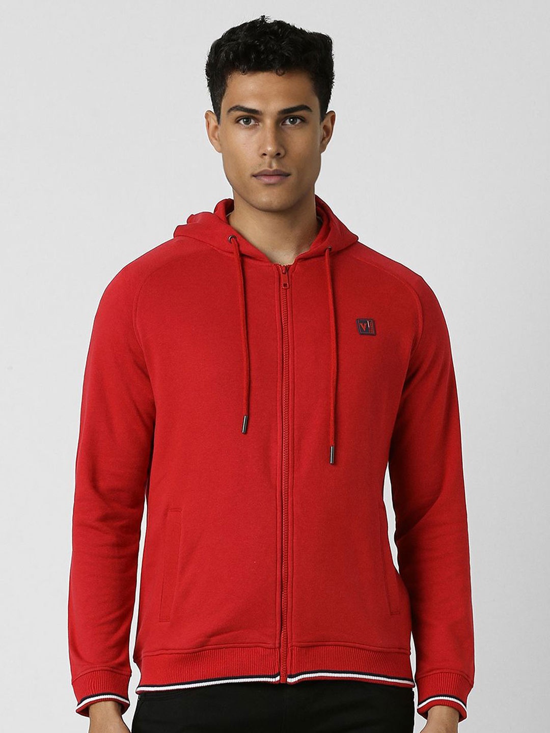 

Van Heusen Men Hooded Sweatshirt, Red
