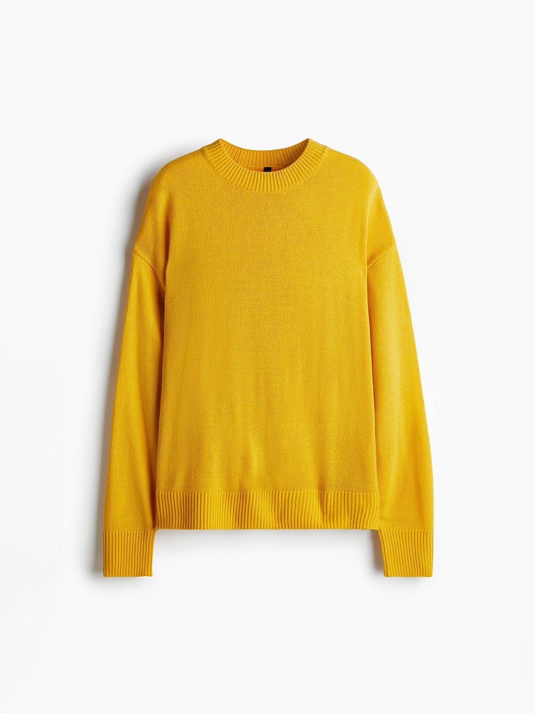 

H&M Acrylic Loose-Fit Jumper, Yellow