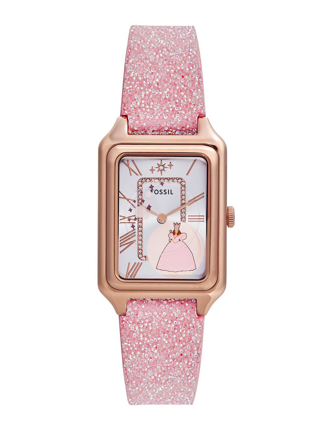 

Fossil Women Printed Dial & Straps Analogue Watch AK_LE1199, Pink