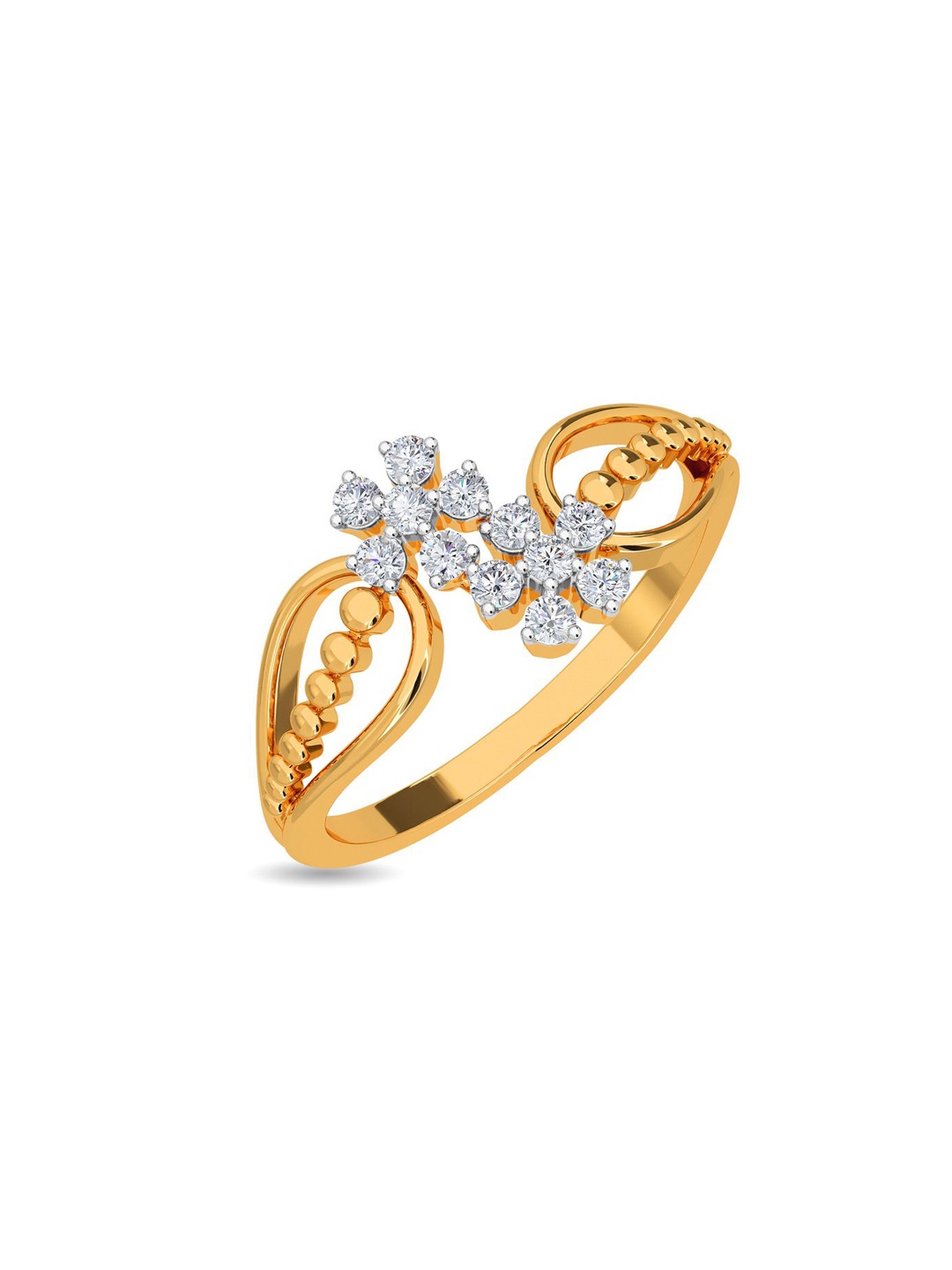 

KISNA DIAMOND AND GOLD JEWELLERY 14KT Finger Ring Diamond