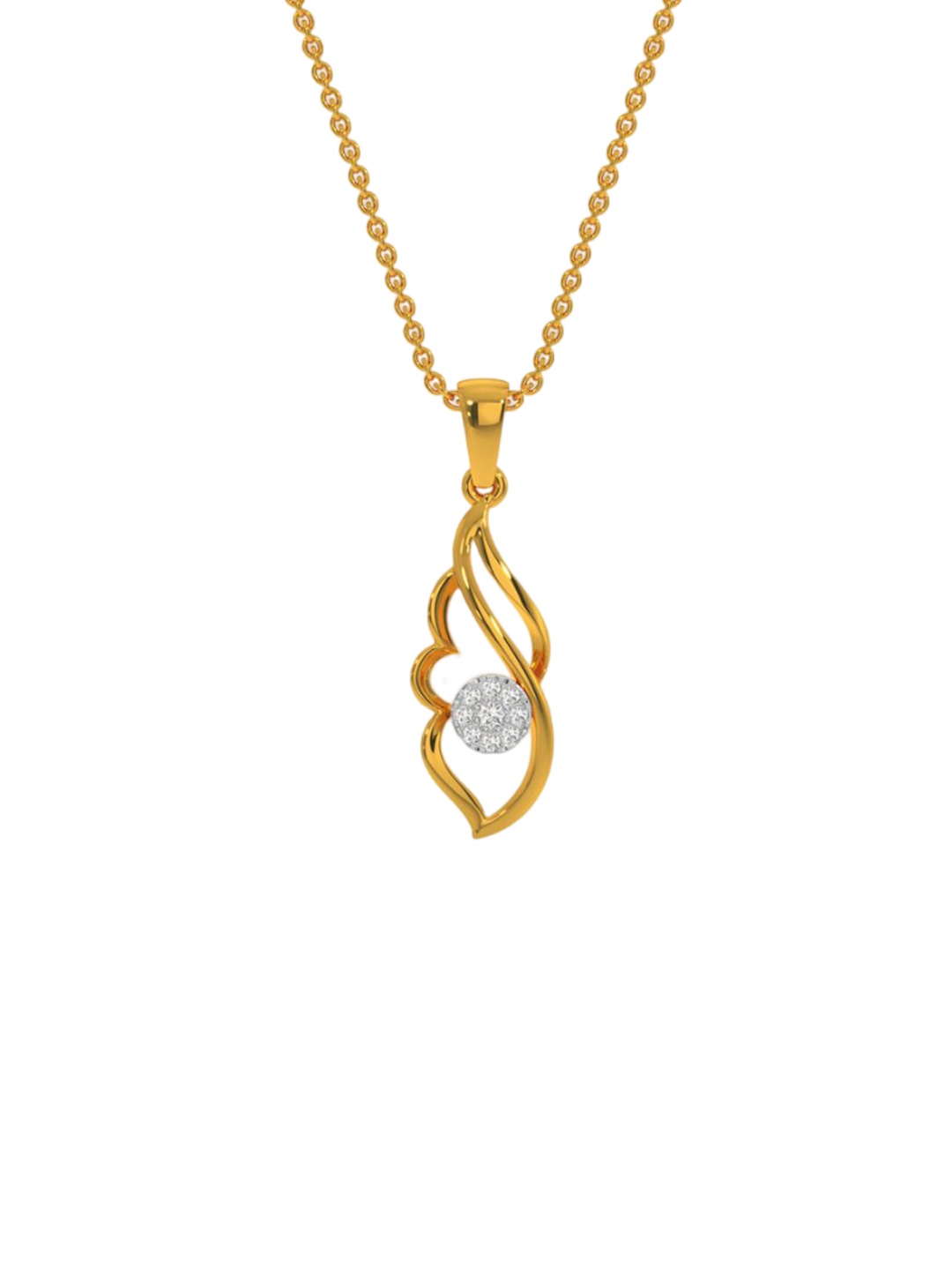 

KISNA DIAMOND AND GOLD JEWELLERY 18KT Pendant Diamond 0.03 CT & 0.49gm