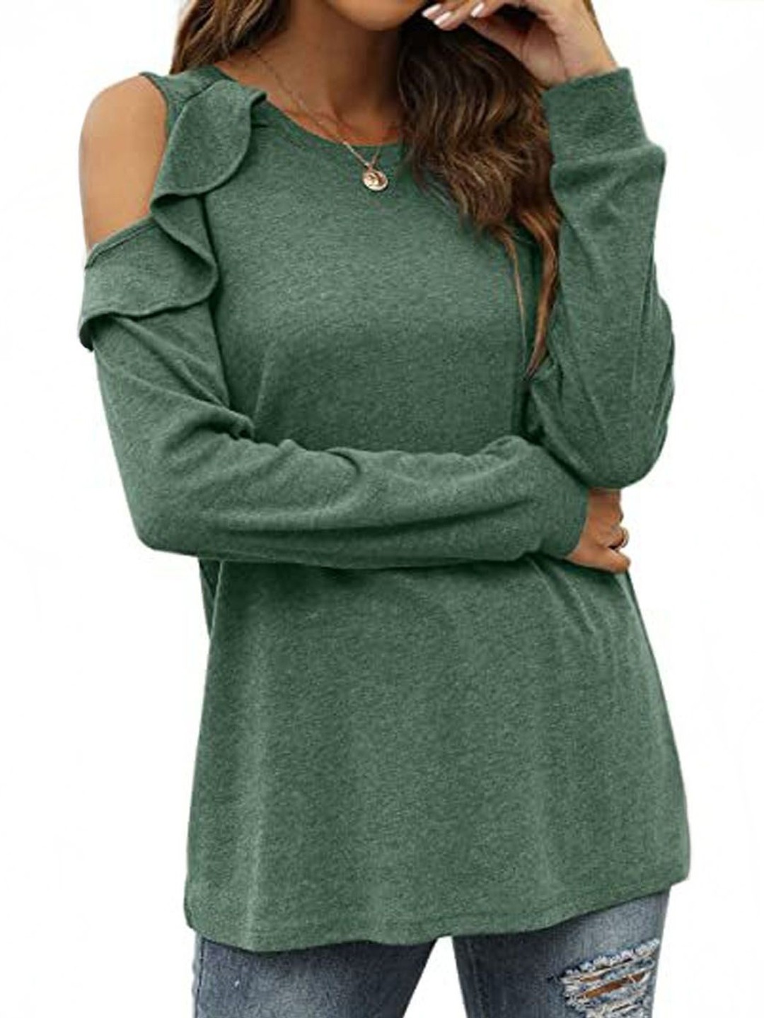 

StyleCast Women Solid Top, Green