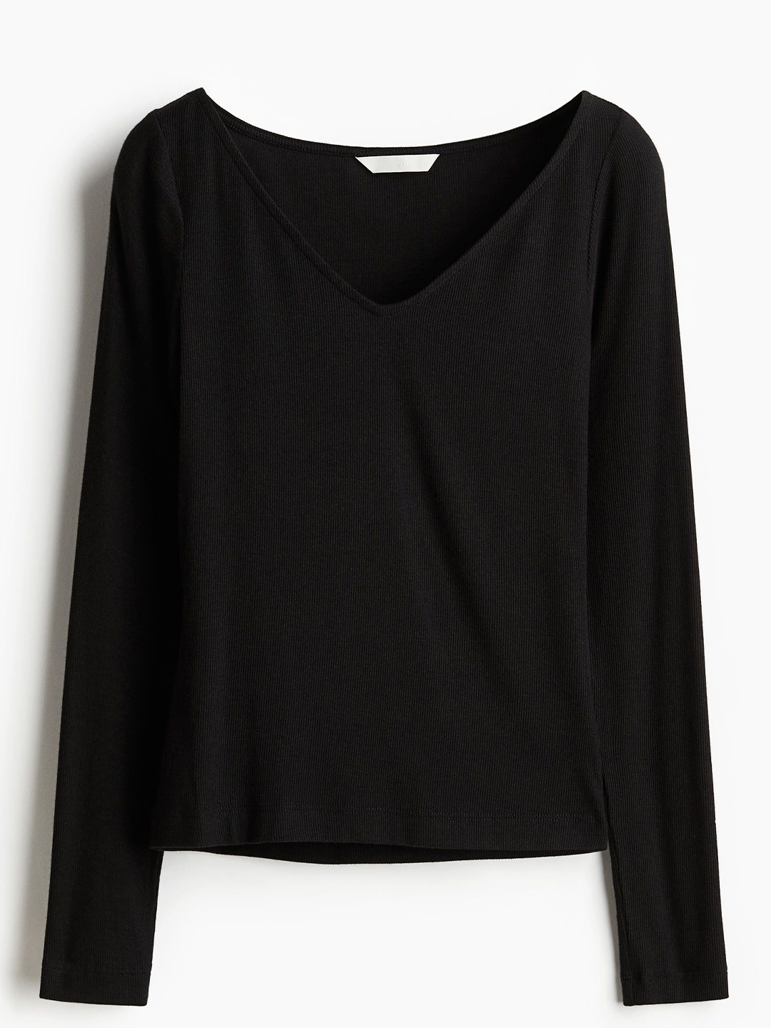 

H&M Women Fine-Knit Top, Black