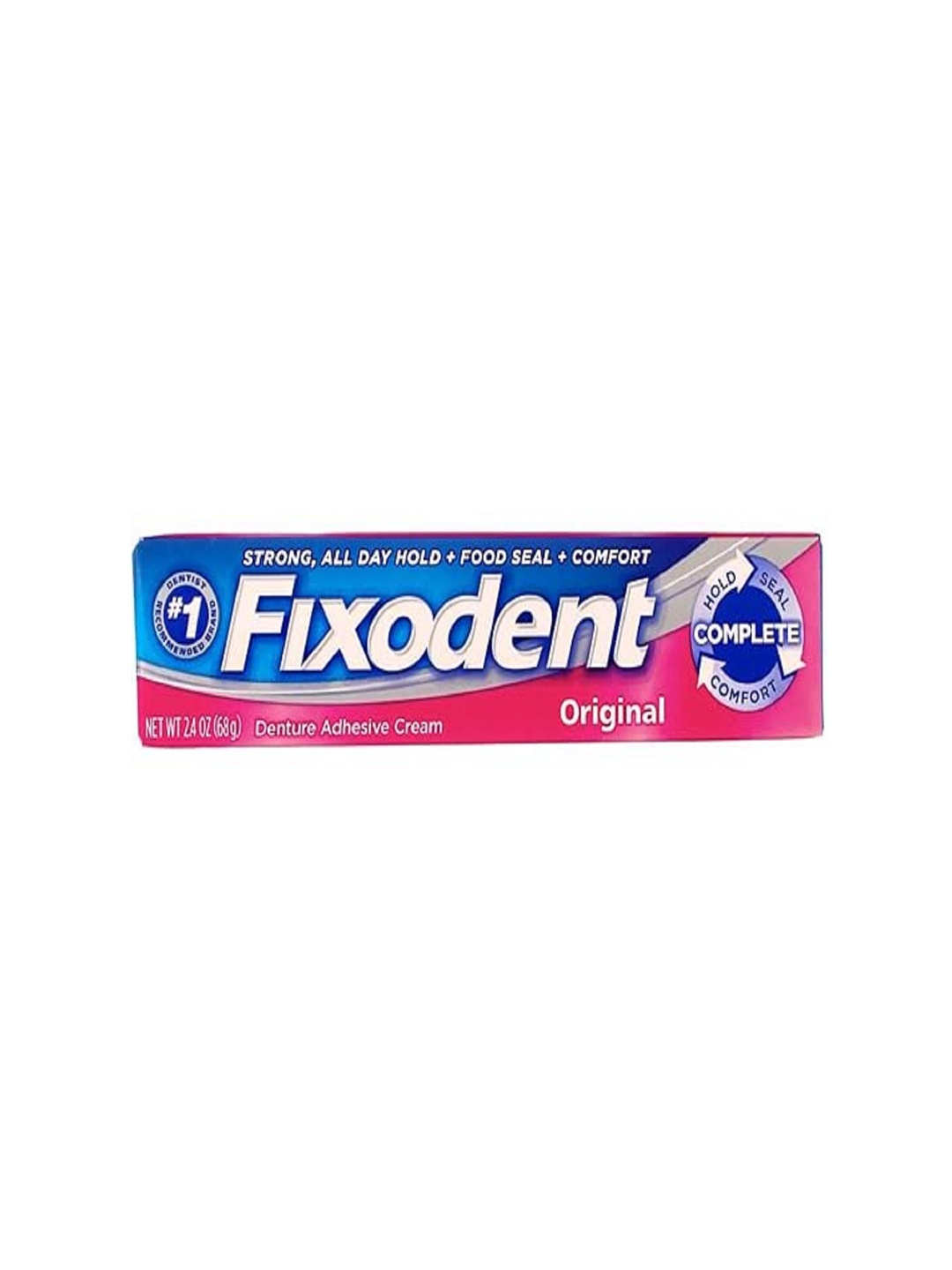 

Fixodent Set Of 2 Denture Adhesive Cream Toothpaste- 68 g Each, Blue
