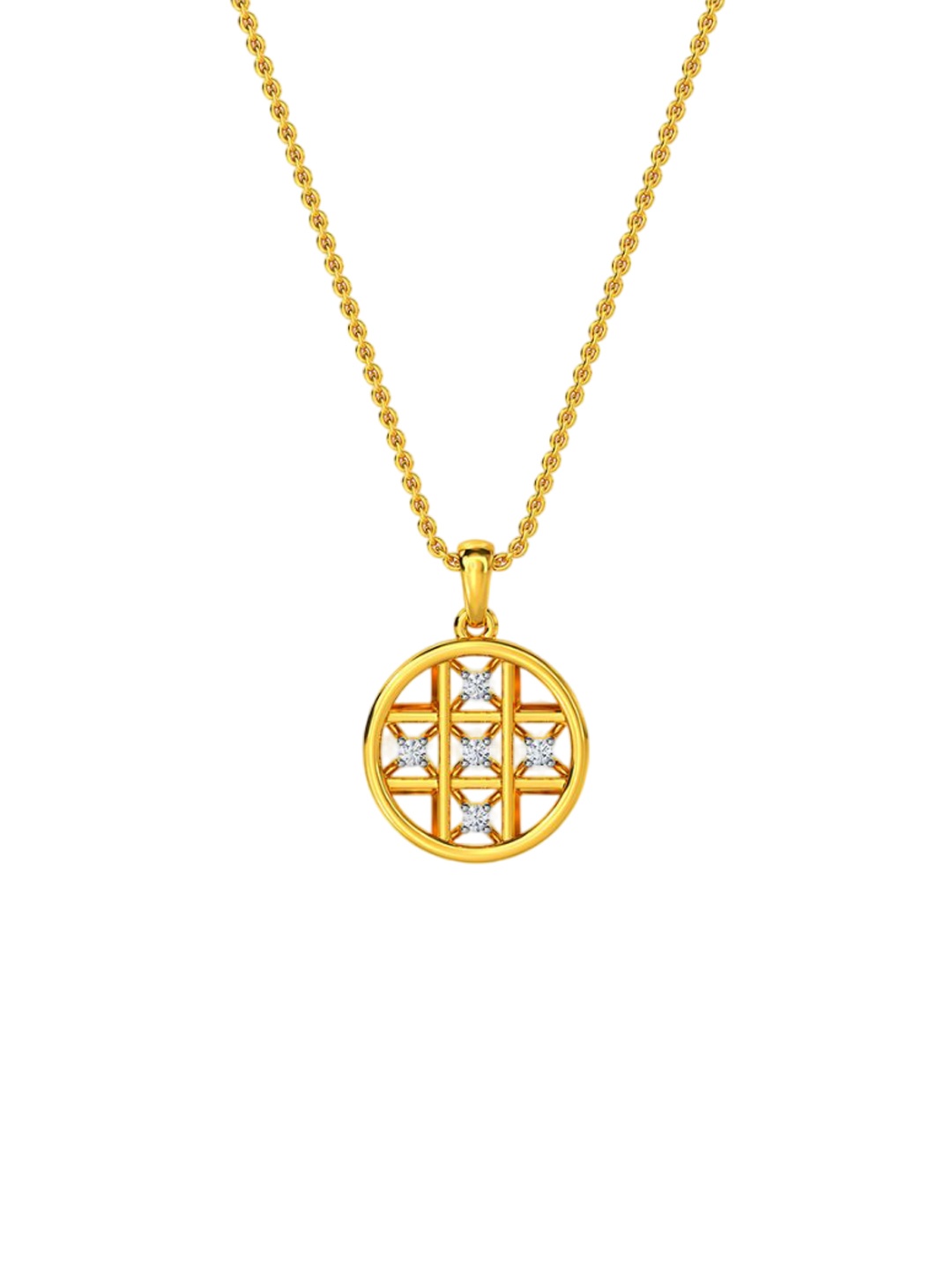 

KISNA DIAMOND AND GOLD JEWELLERY Women 14KT Pendant Diamond Weight - 0.06 CT