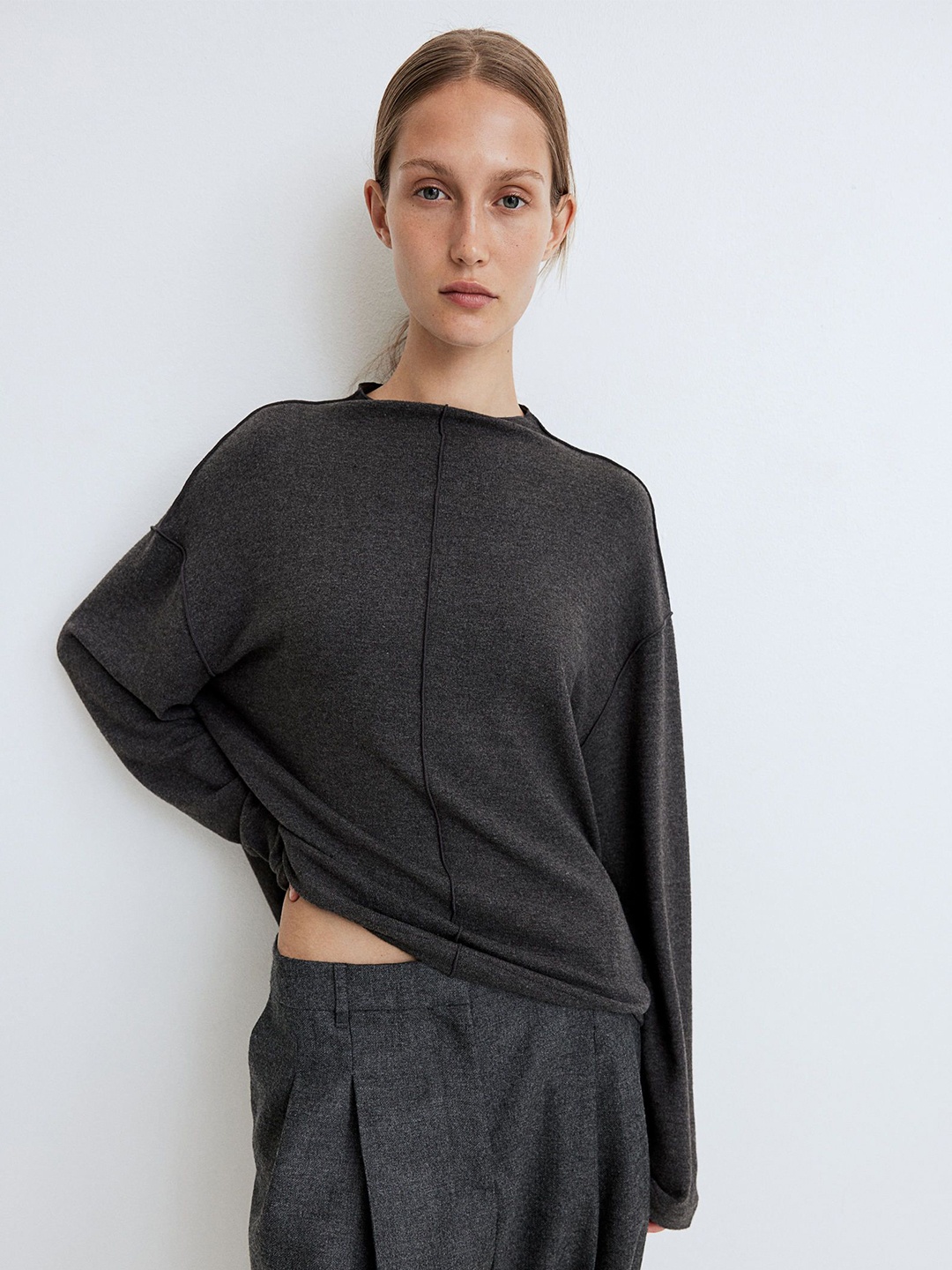 

H&M Fine-Knit Jumper, Black