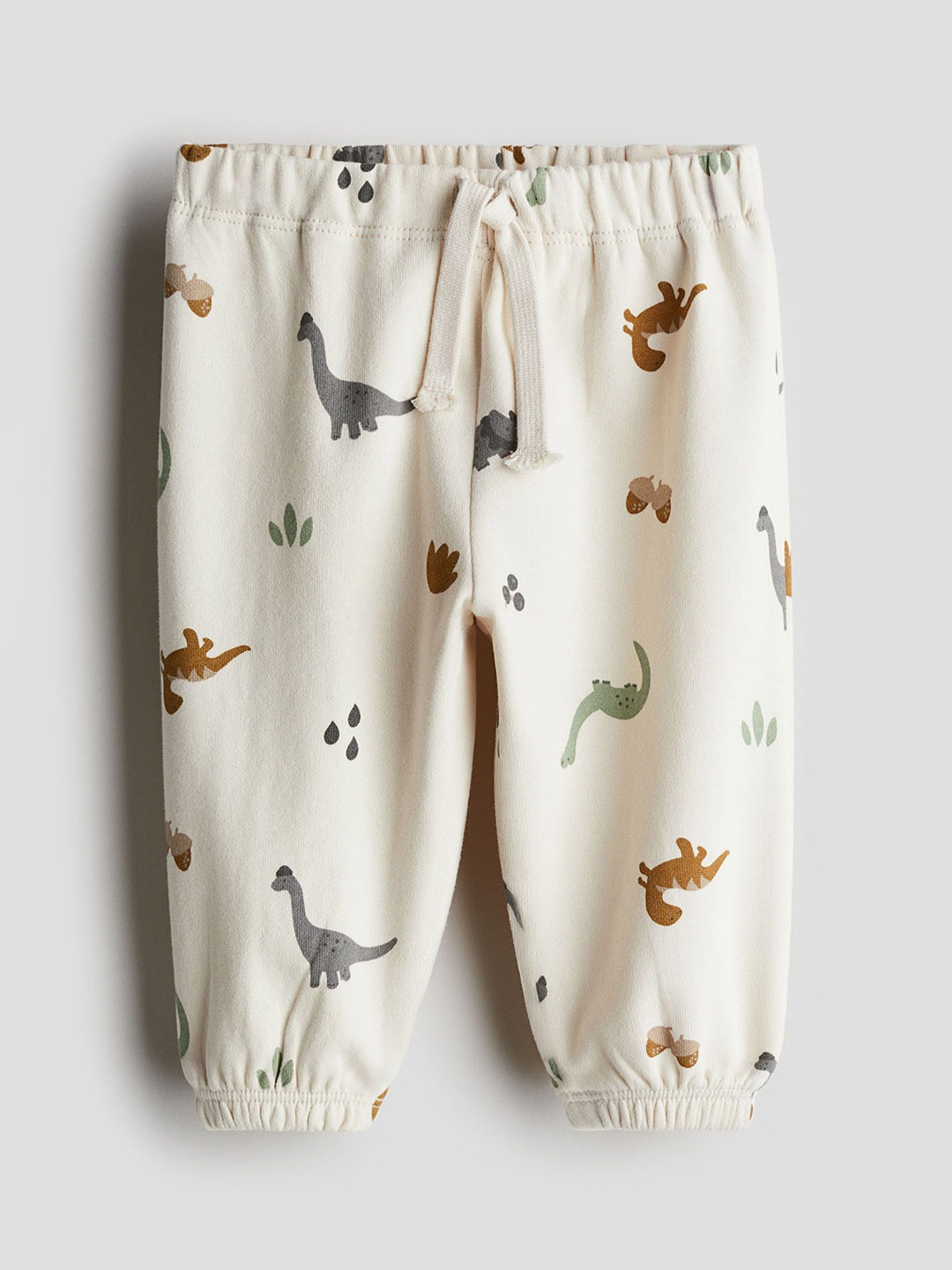 

H&M Boys Printed Pure Cotton Joggers, White