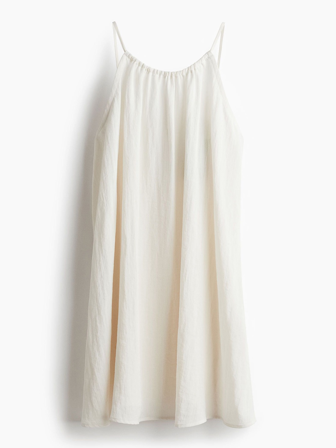 

H&M Women A-Line Throw-On Dress, White