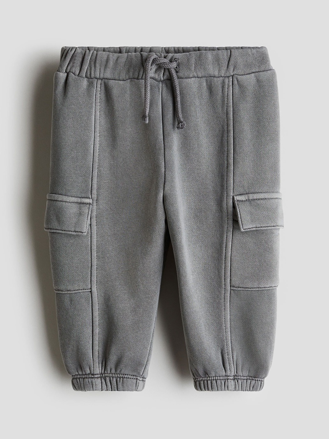 

H&M Boys Washed Wrinkle Free Cargo Jogger, Grey