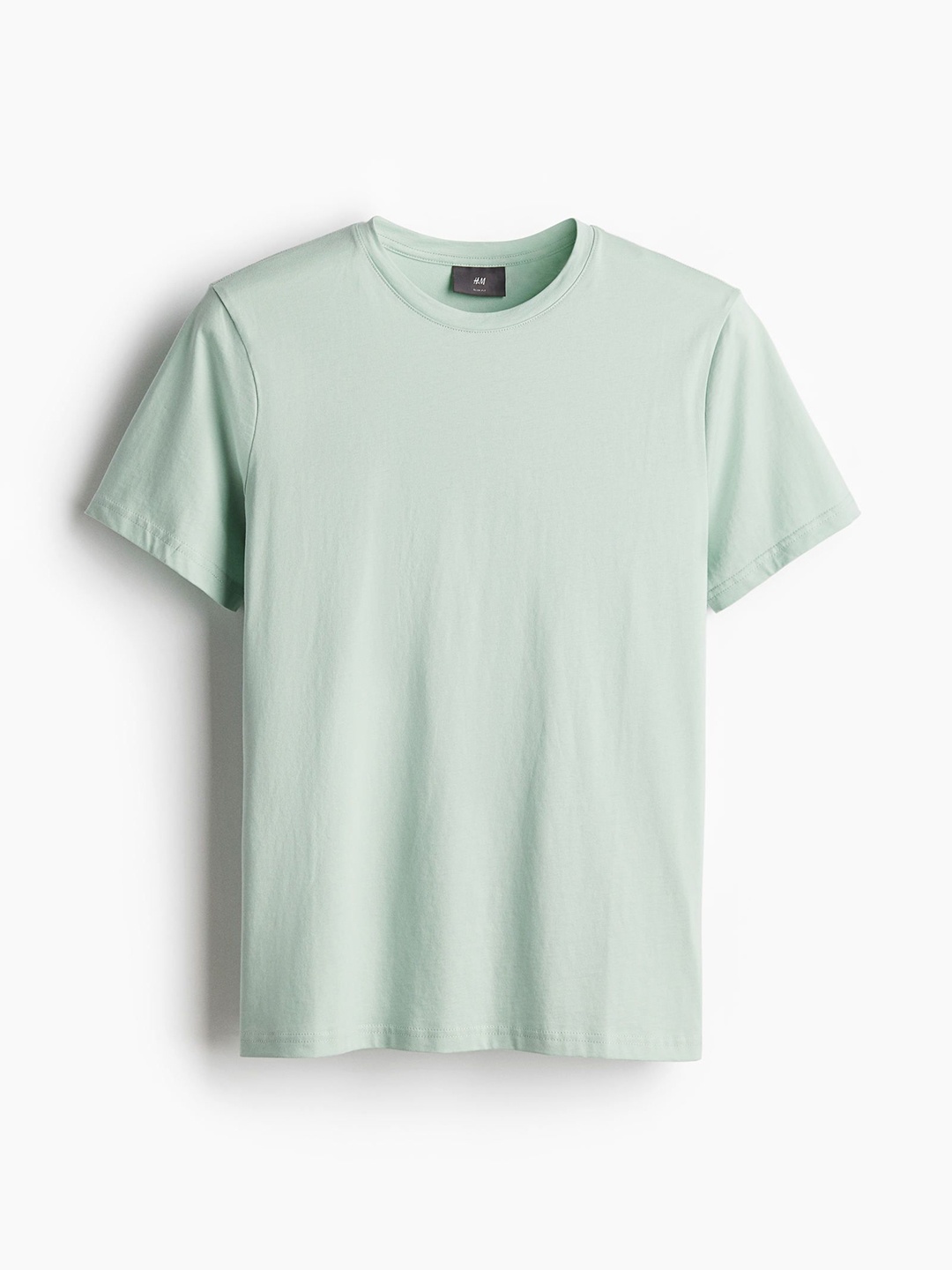 

H&M Slim Fit Pima Cotton T-Shirt, Green