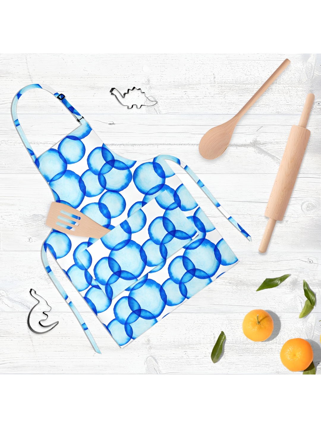 

ArtzFolio Blue & White Printed Cotton Aprons