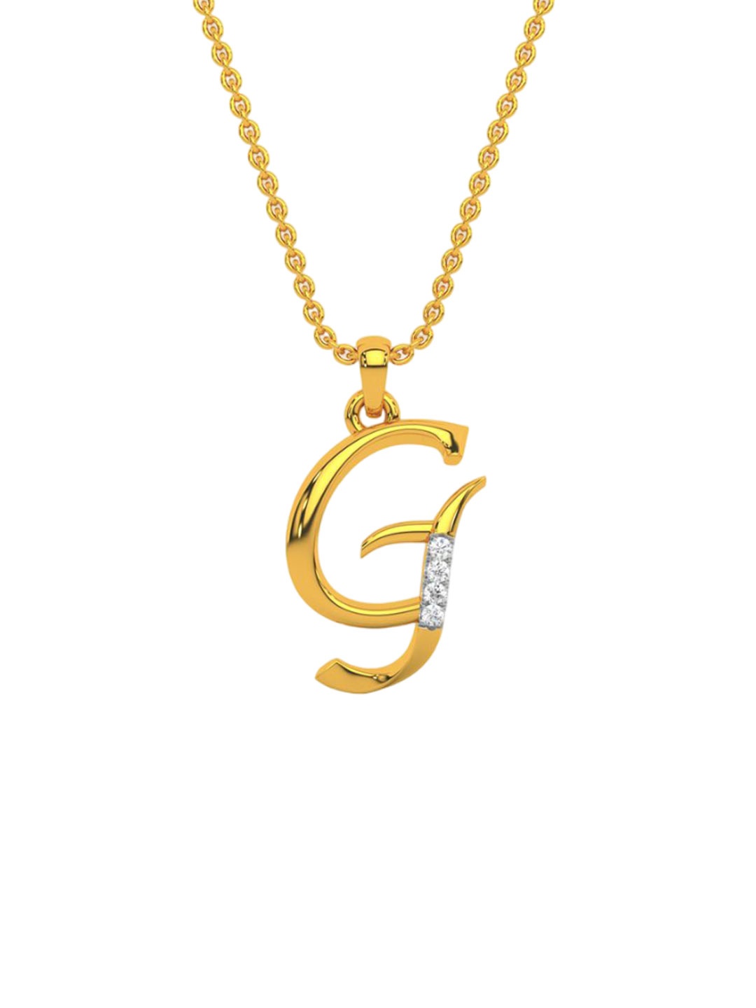 

KISNA DIAMOND AND GOLD JEWELLERY Women 18KT Pendant Diamond 0.01 CT