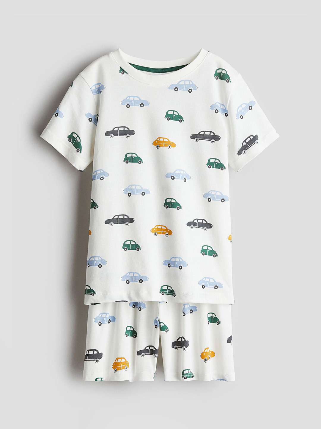 

H&M Boys Printed Cotton Night Suits, White
