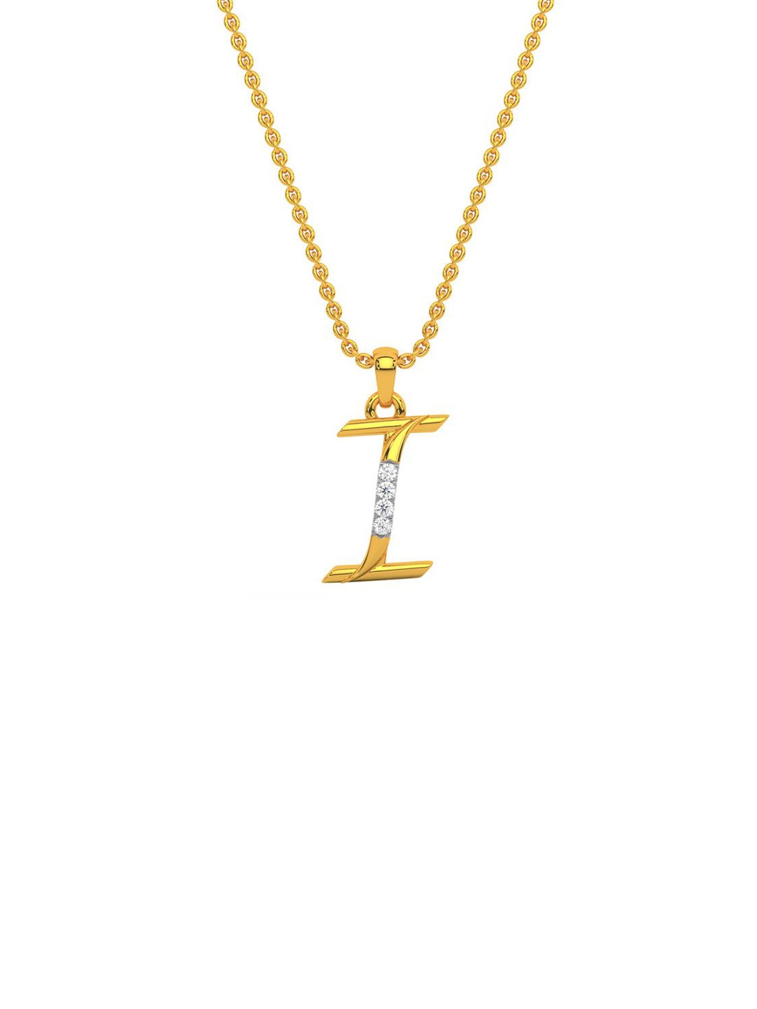 

KISNA DIAMOND AND GOLD JEWELLERY Women 18KT Gold & Diamond Pendant 0.01 CT