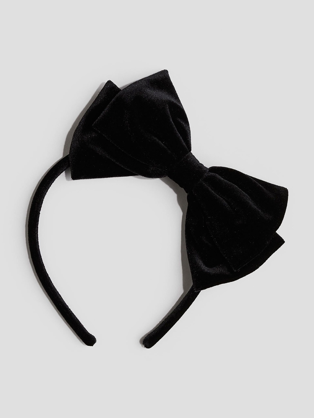 

H&M Girls Velour-Bow Alice Band, Black