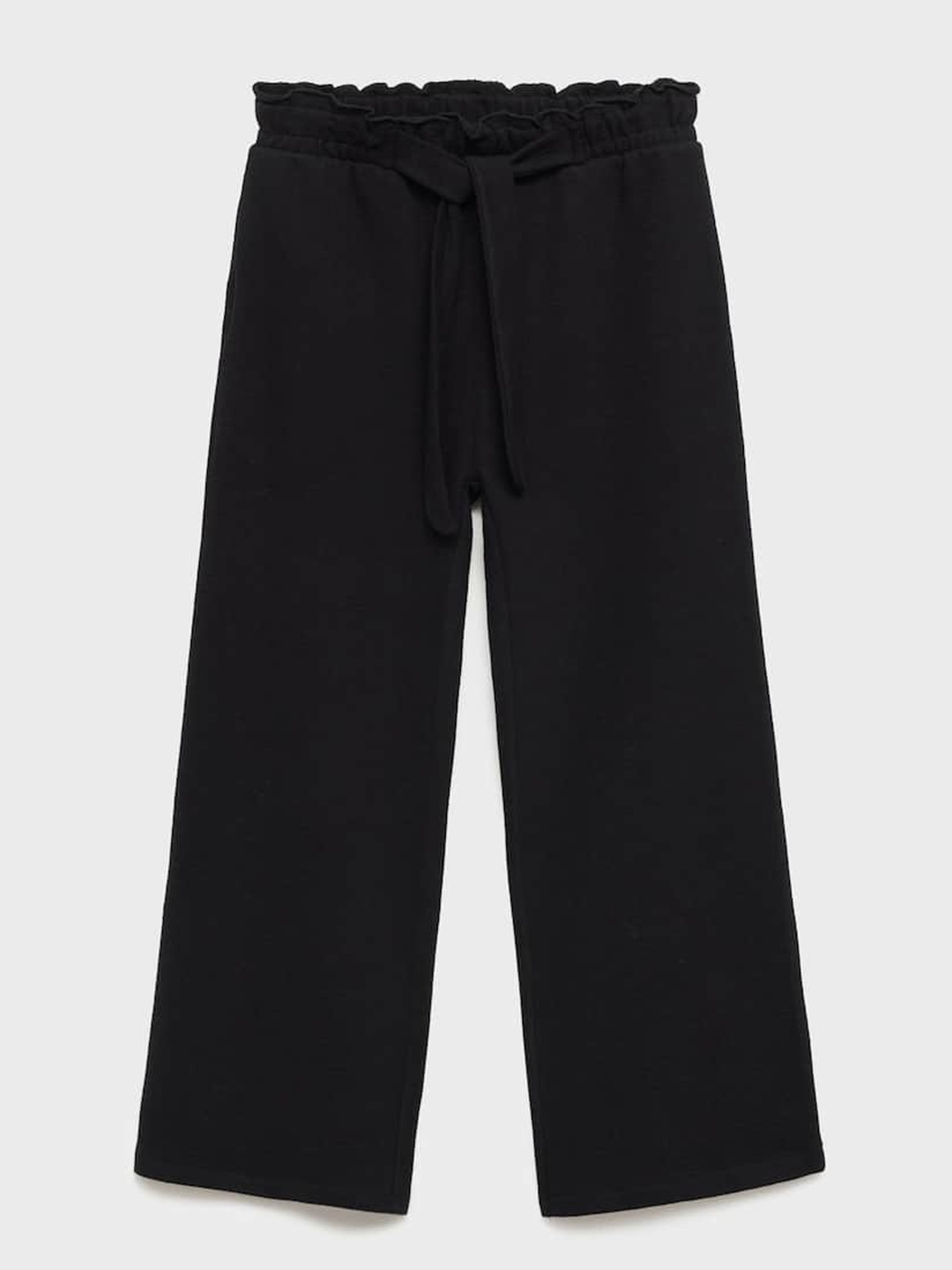 

Mango Kids Girls Pure Cotton Parallel Trousers, Black