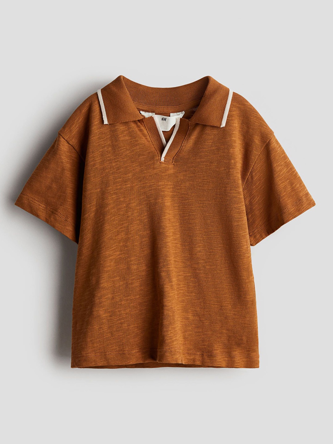 

H&M Boys Cotton Polo T-Shirt, Brown