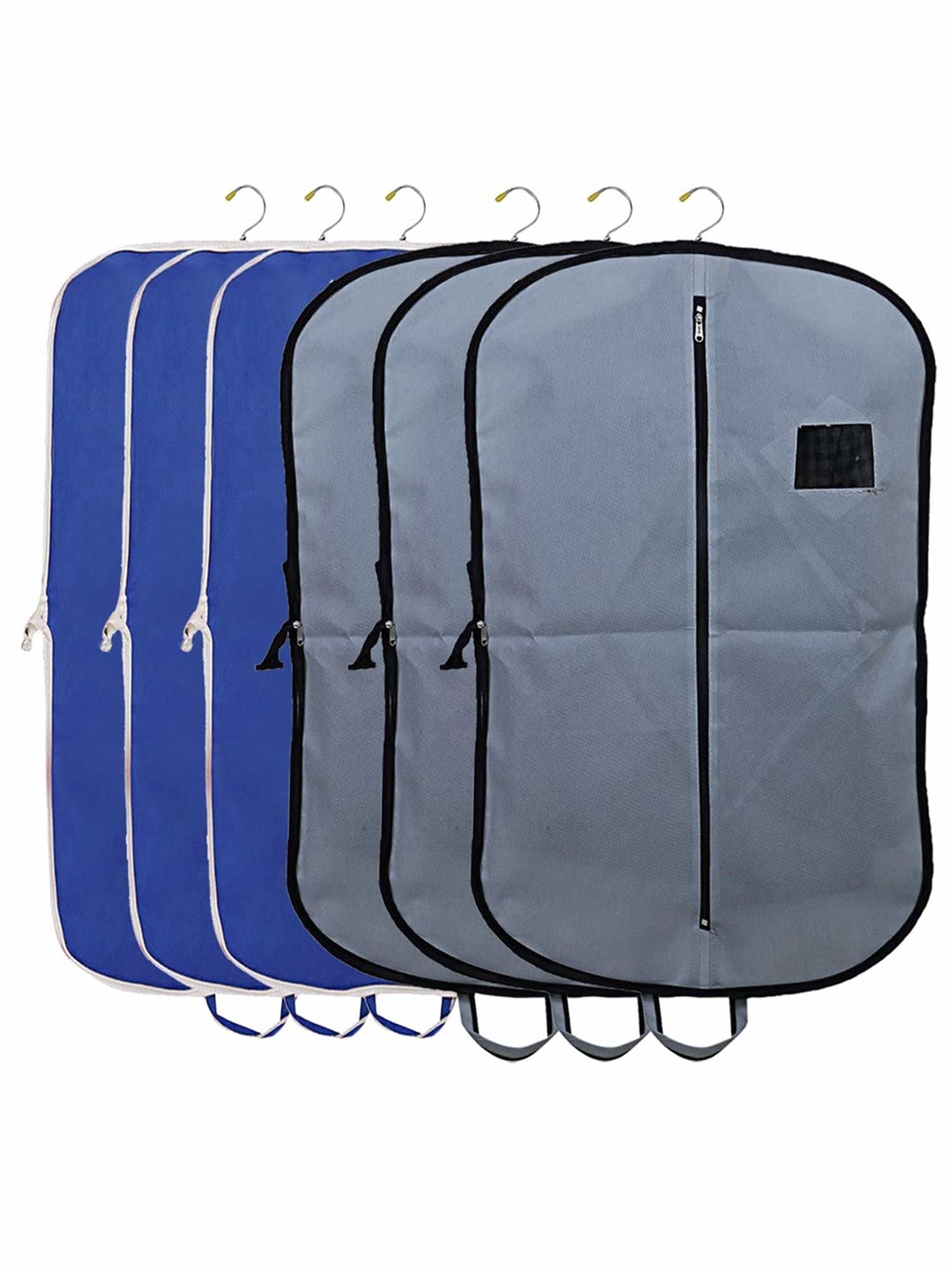 

Kuber Industries Grey 6 Pieces Foldable Suit Organisers