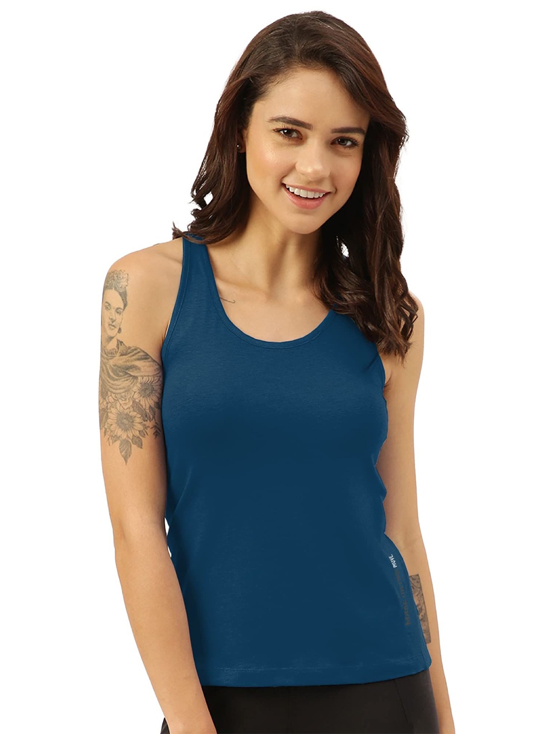 

FREECULTR Women Sleeveless Tank Top, Blue