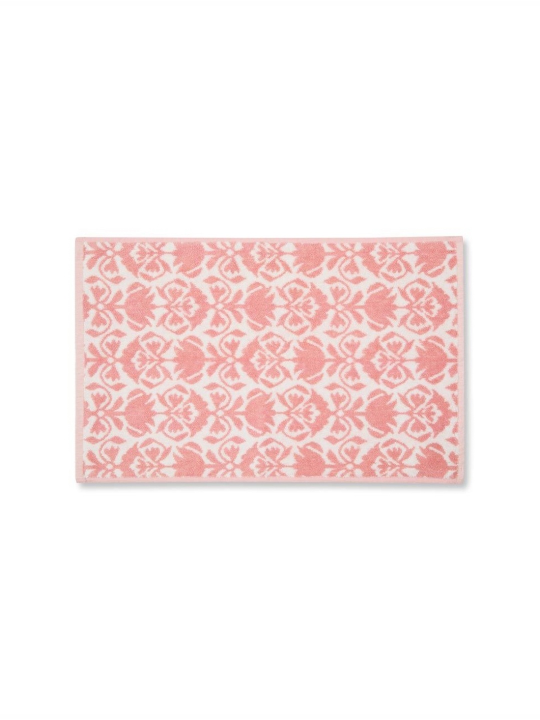 

Fabindia Pink & White Self Design Cotton 570 GSM Bath Towel