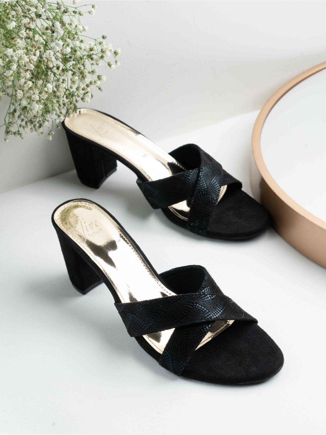 

Inc 5 Women Block Heel Sandals, Black