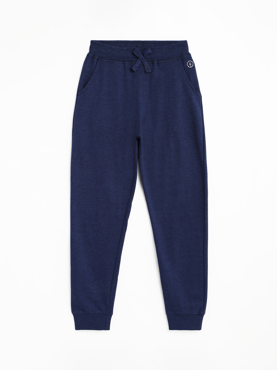 

Campana Boys Cotton Mid Rise Track Pants, Blue