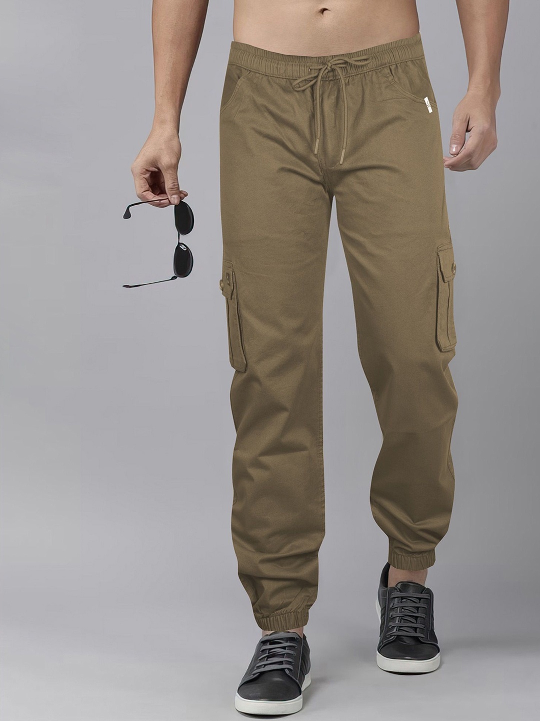 

Jb Just BLACK Men Relaxed Joggers Trousers, Khaki