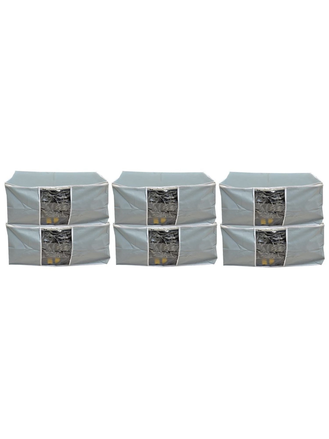 

Kuber Industries Grey Set of 6 Regular Drawer Organiser Organisers