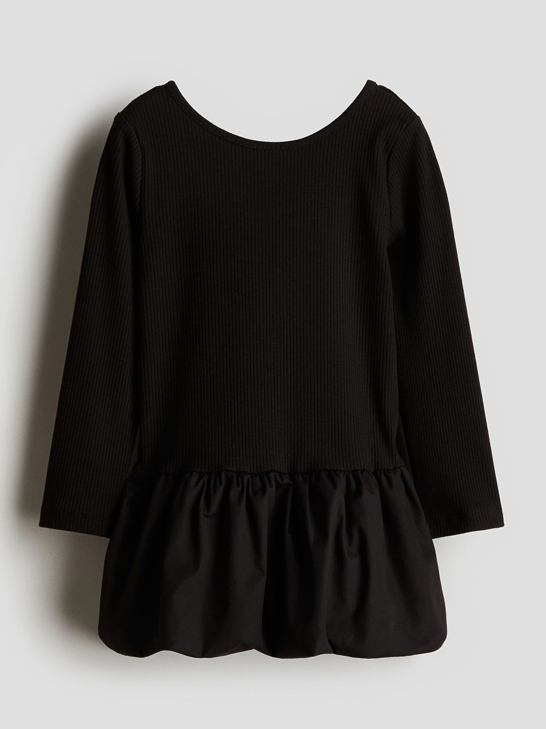 

H&M Long-Sleeved Balloon Dress, Black