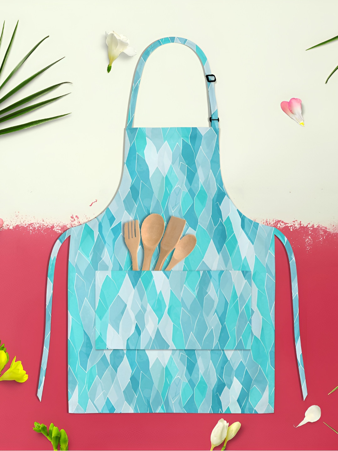 

ArtzFolio Blue & White Printed Cotton Aprons