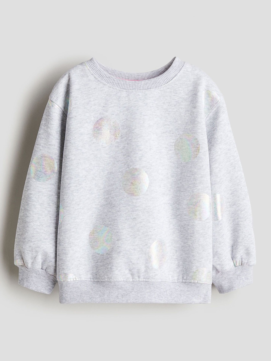 

H&M Girls Motif-Detail Sweatshirt, Grey