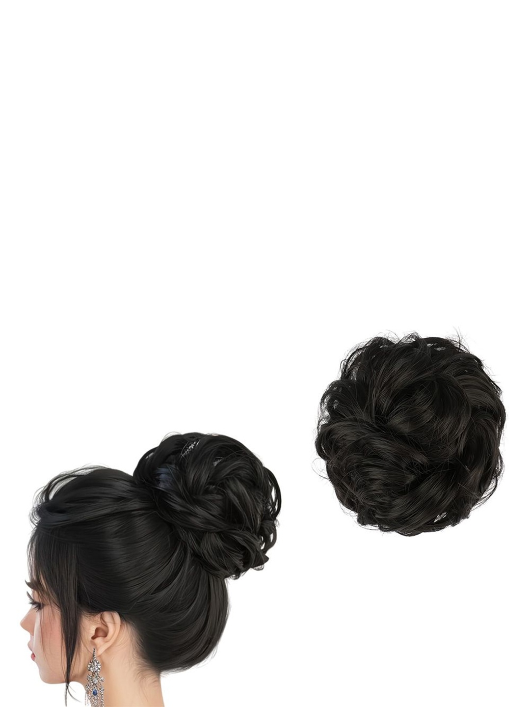 

D-Divine Messy Bun Hair Extension - Black