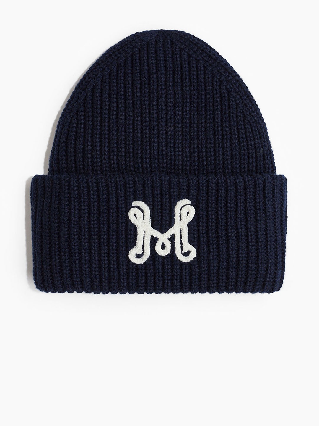 

H&M Women Rib-Knit Beanie, Blue