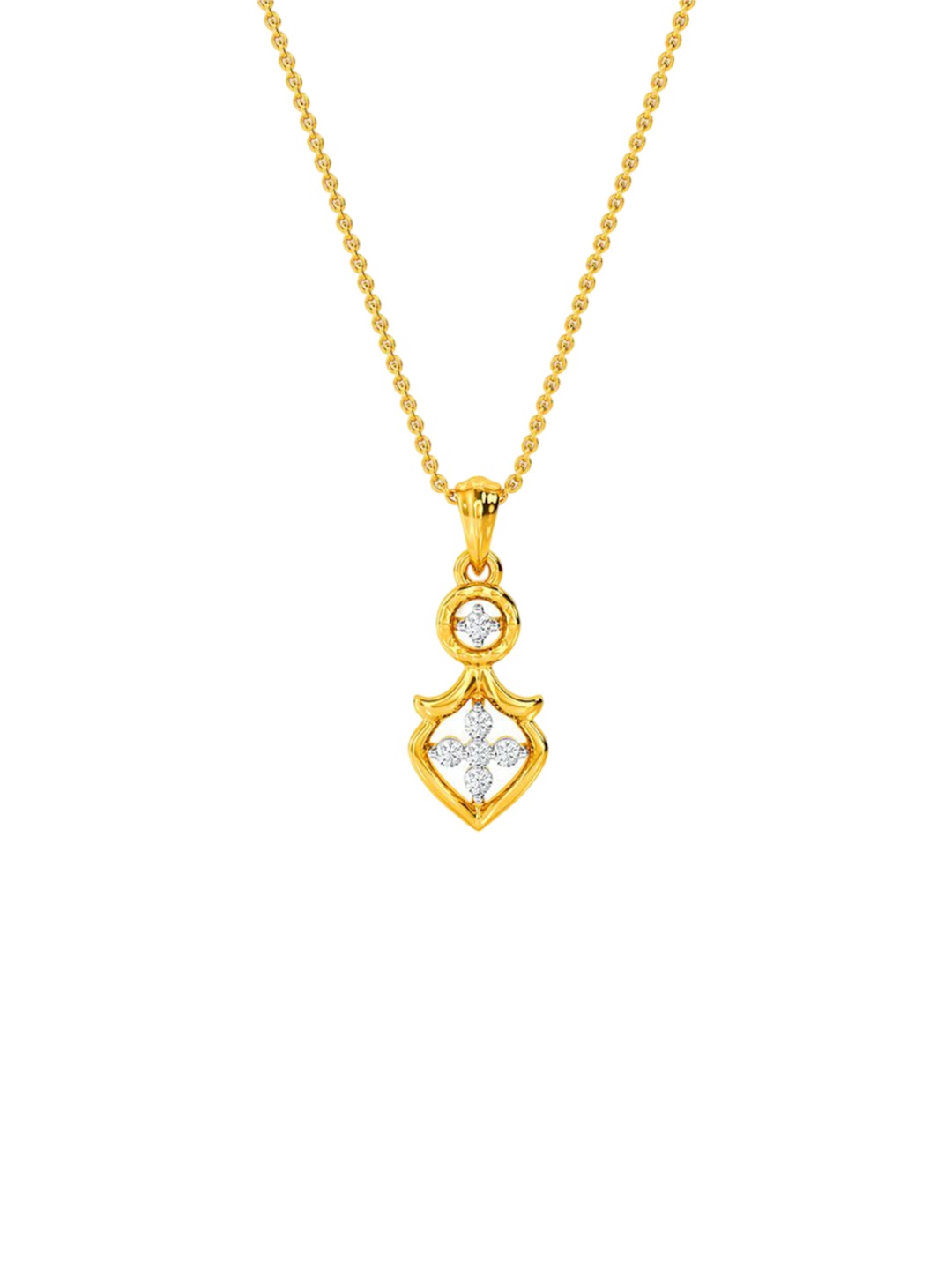 

KISNA DIAMOND AND GOLD JEWELLERY Women 14KT Pendant Diamond 0.09 Carat