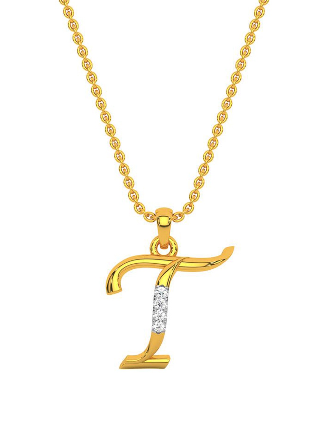 

KISNA DIAMOND AND GOLD JEWELLERY 14KT Yellow Gold Diamond Pendent