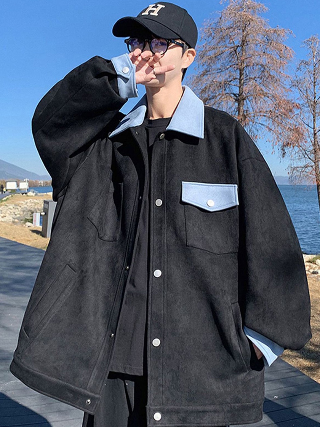 

StyleCast x Revolte Men Tailored Jacket, Black
