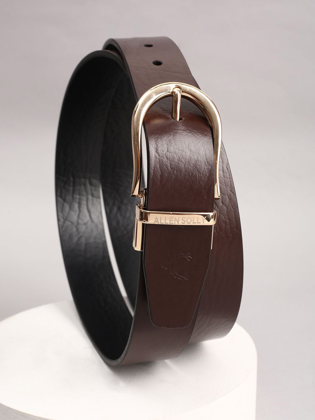 

Allen Solly Men Leather Reversible Belt, Brown