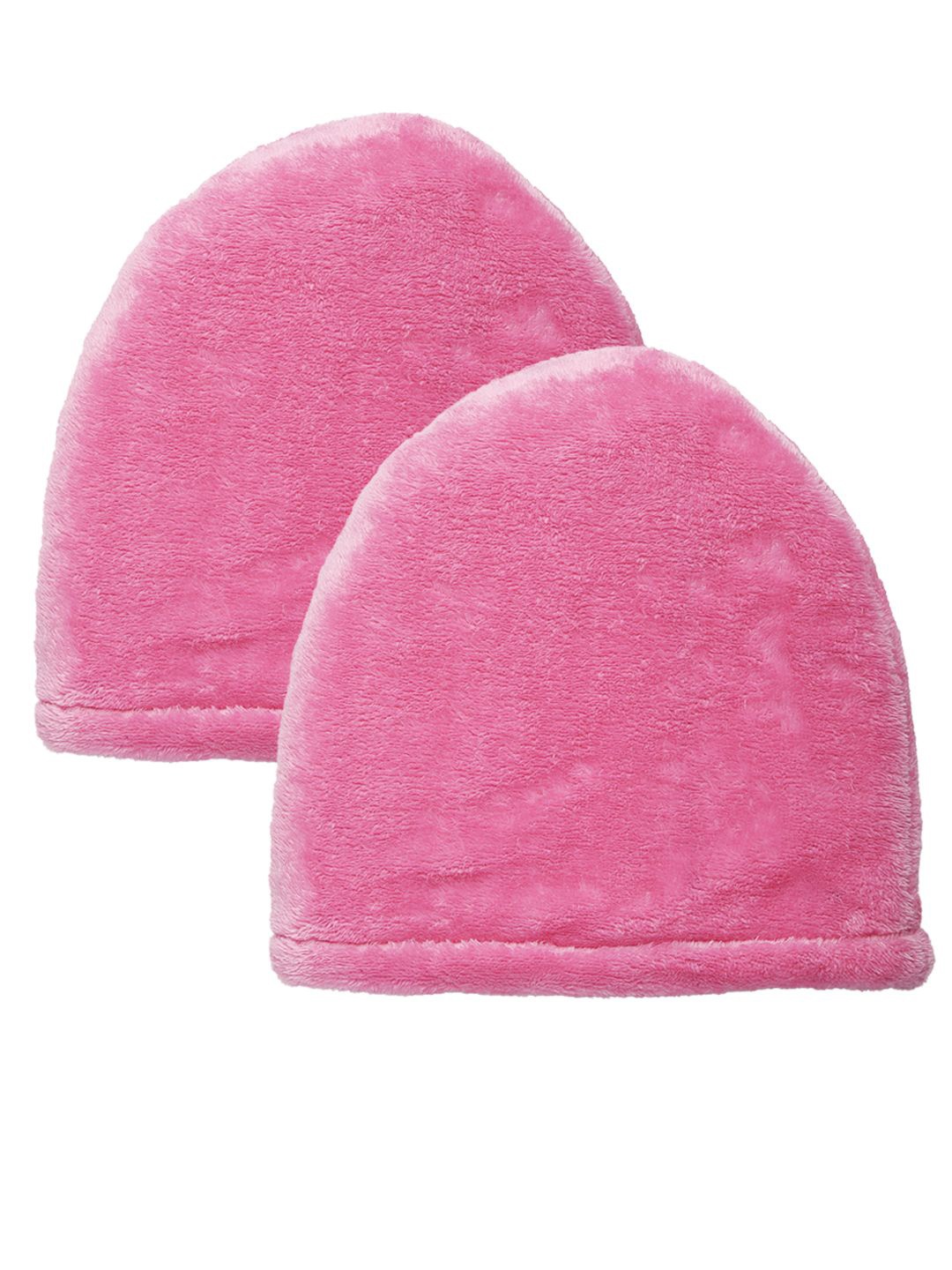 

KLOTTHE Girls Set of 2 Wollen Beanie Caps, Pink