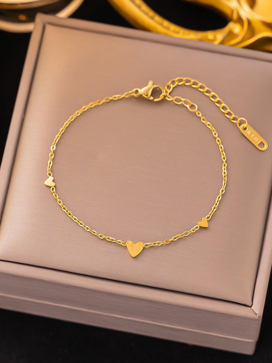 

MYKI Gold-Plated Stainless Steel Charm Bracelet