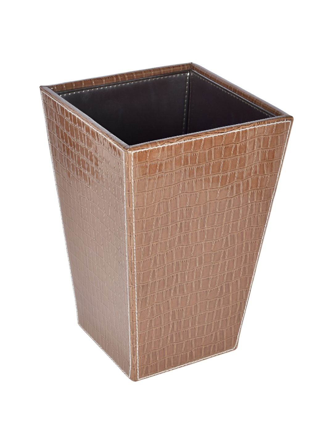

Premsons Brown Textured Open Dustbin