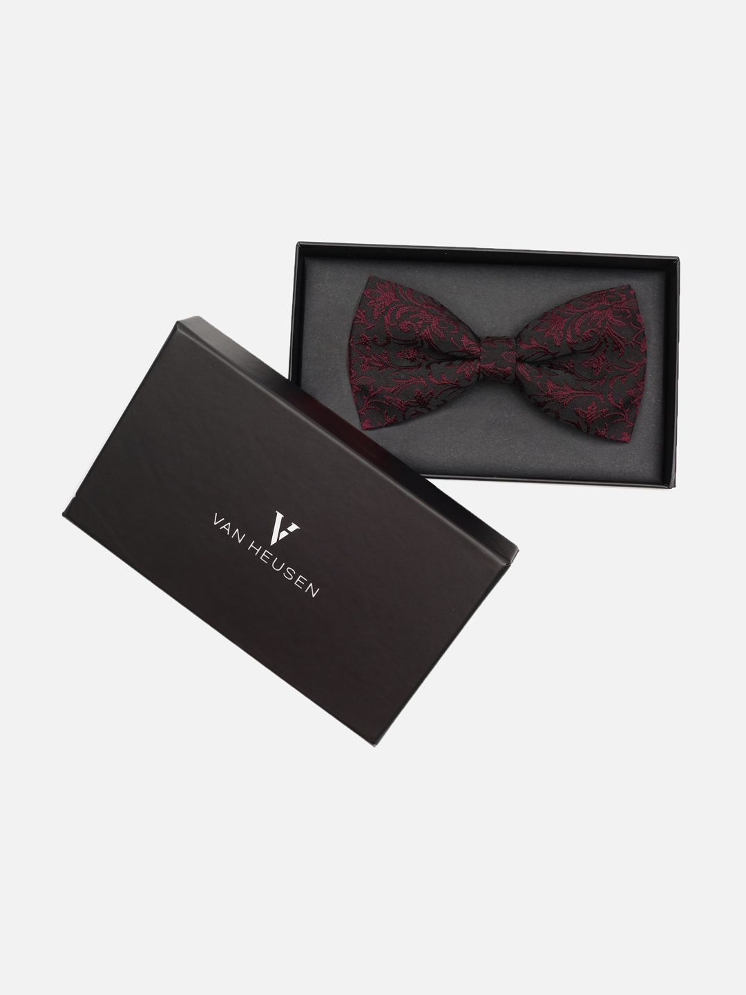 

Van Heusen Men Woven Design Bow Tie, Maroon