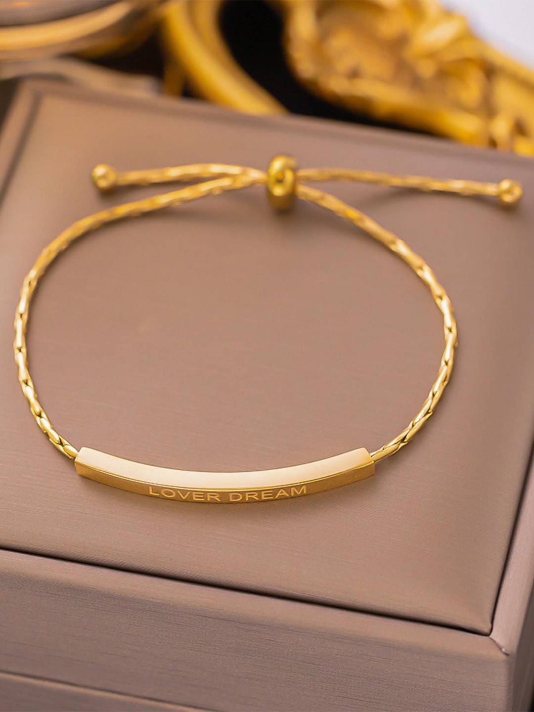 

MYKI Gold-Plated Unique Fish Tail Design Stainless Steel Wraparound Bracelet