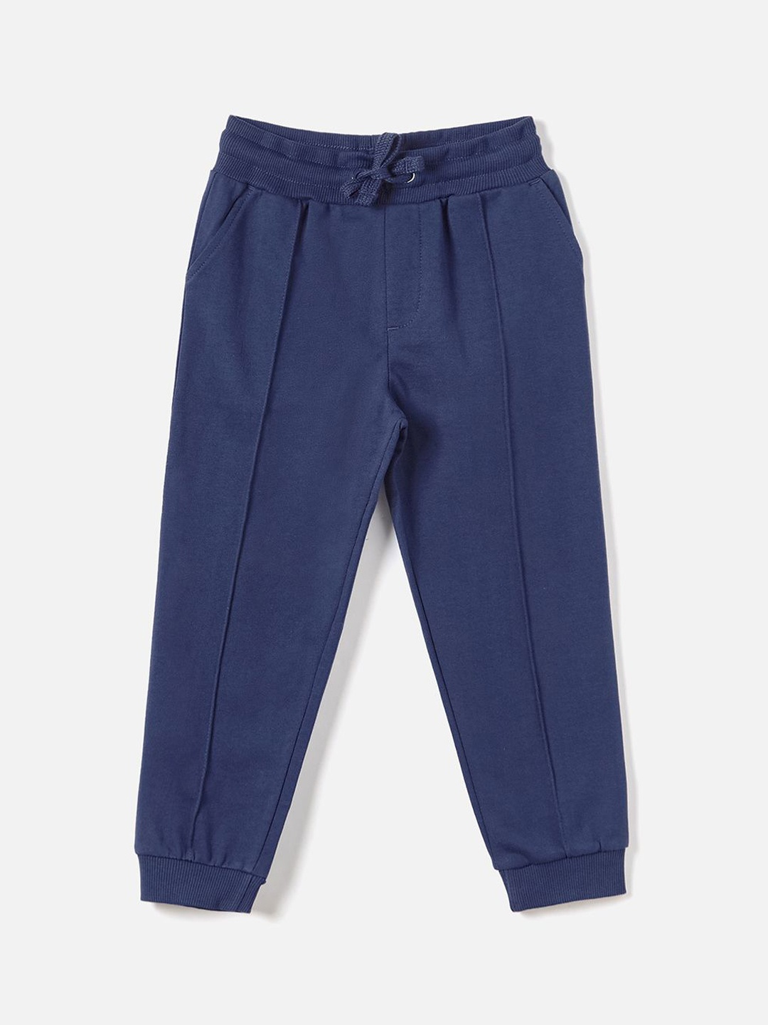 

Juniors by Babyshop Boys Cotton Regular Fit Mid-Rise Joggers, Blue
