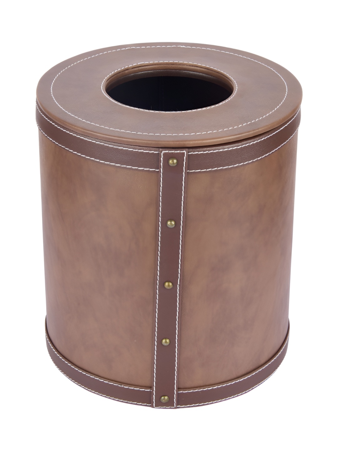 

Premsons Brown Textured Open Dustbin With Lid 5 L