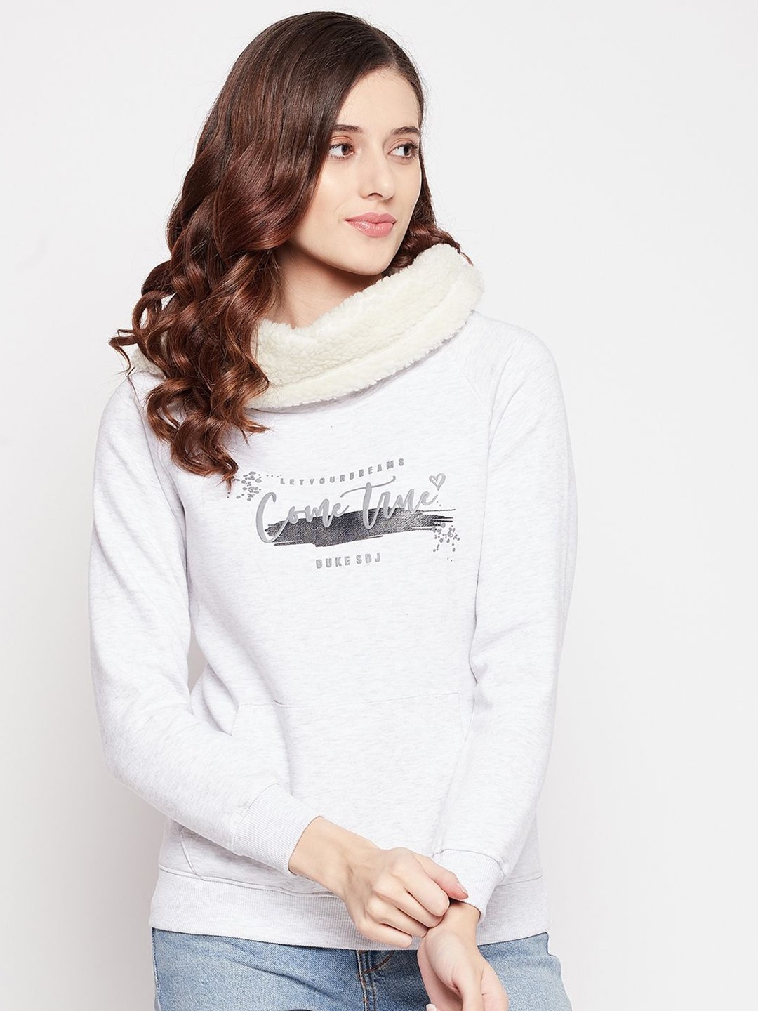 

Duke Women Printed Sweatshirt, Grey