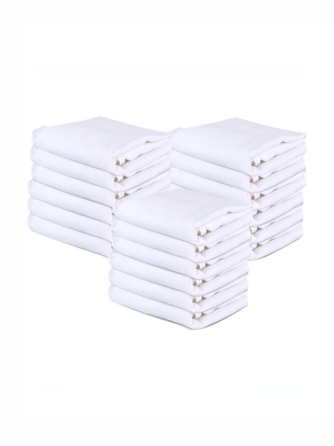 

Kuber Industries White 18 Pieces Cotton Table Napkins