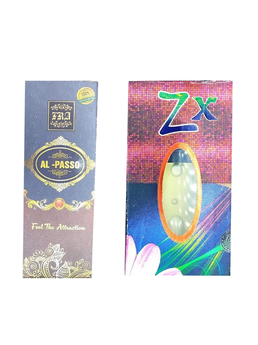 

RAVIOUR LIFESTYLE Set Of 2 Zx & Al Passo Alcohol-Free Attar - 8ml Each, Transparent